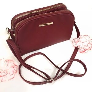 Maroon crossbody bag